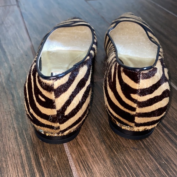 COPY - Emy Mack Megan zebra print pointy flats - Picture 3 of 9